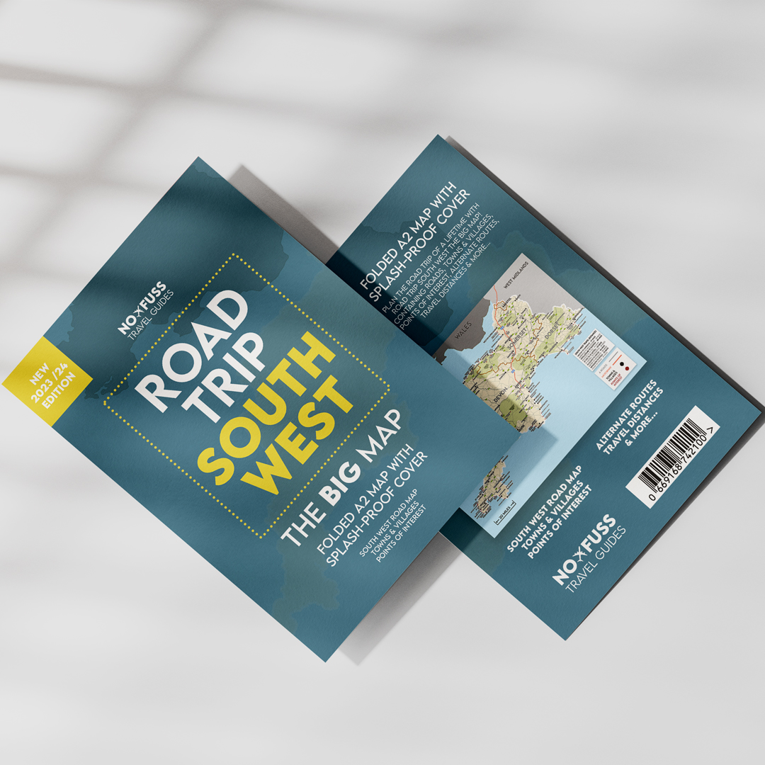 Road Trip South West - The Big Map - A2 Foldable Splashproof Road Map