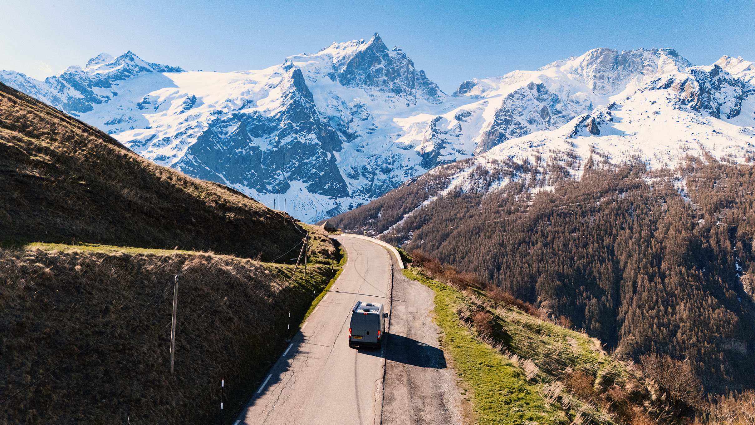 Is France motorhome friendly? Driving through The Alps near La Grave