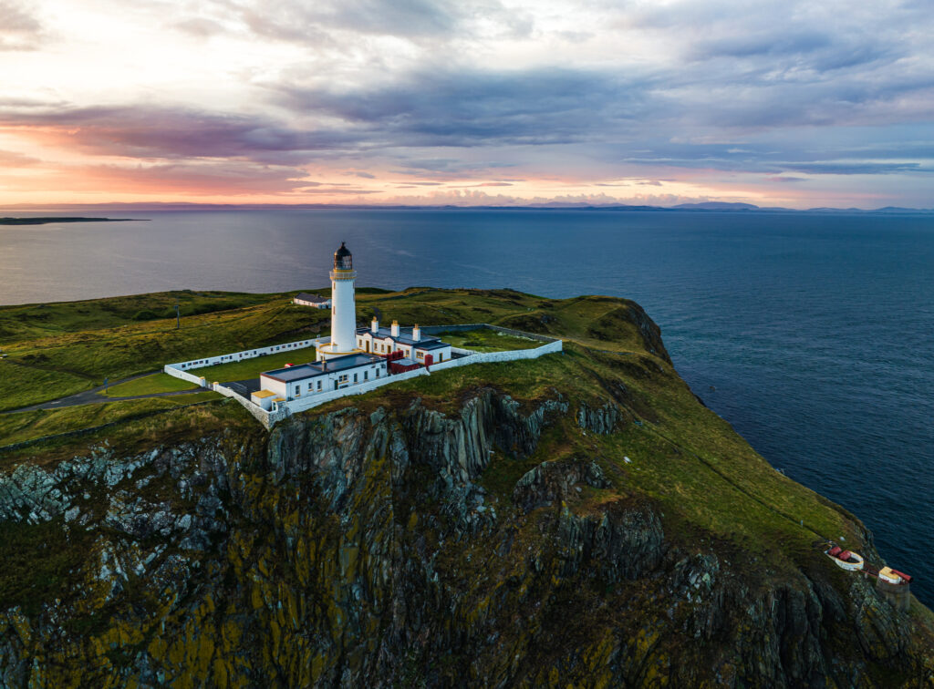 Sunset over Mull of Galloway Lighthouse