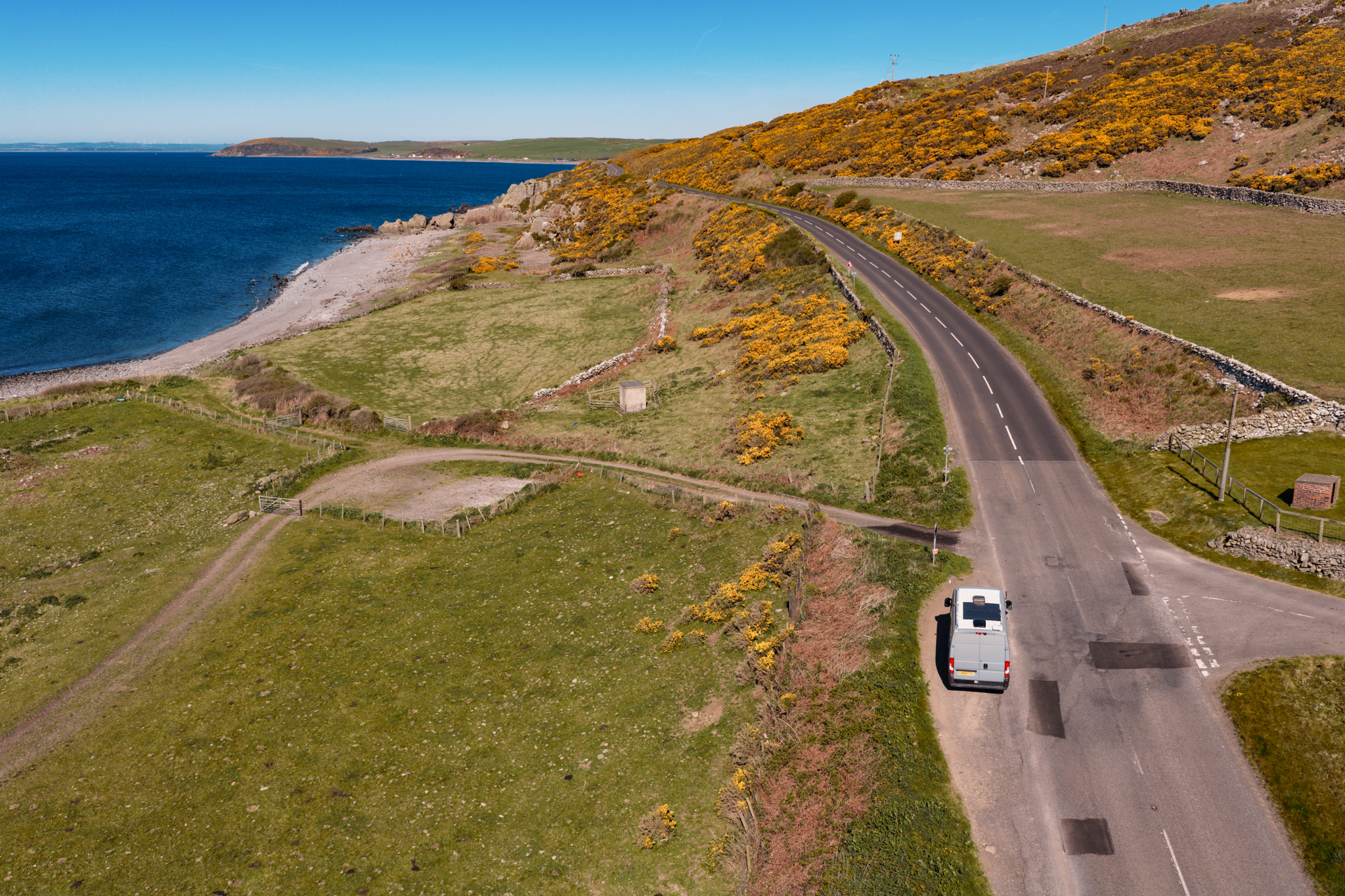 Sea view on drive -Machars Peninsula