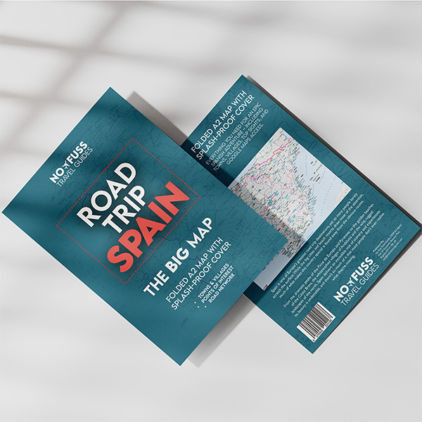 Road Trip Spain - The Big Map - A2 Foldable Splashproof Road Map